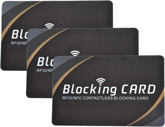 3 RFID Blocking Card|NFC Contactless Cards Protection|Fuss-free Protection for Entire Wallet Shield And Single Sleeves, Credit Card Holder, Identity Theft Prevention