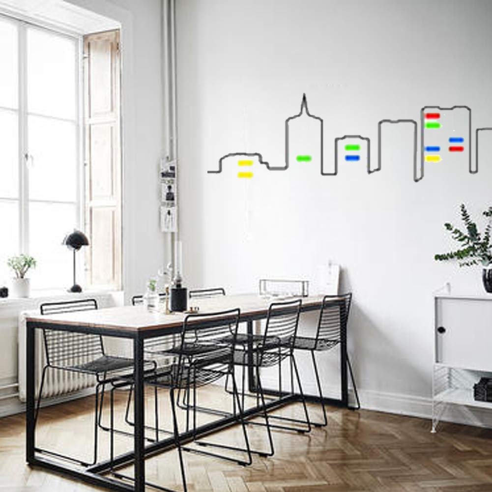 14 Rolls 1/4 Pinstripe Whiteboard Tape Dry Erase Tape Line Gridding Marking Vinyl Mara Tapes Self-Adhesive with a Scissor, 166 Feet Per Roll (Multicolored)