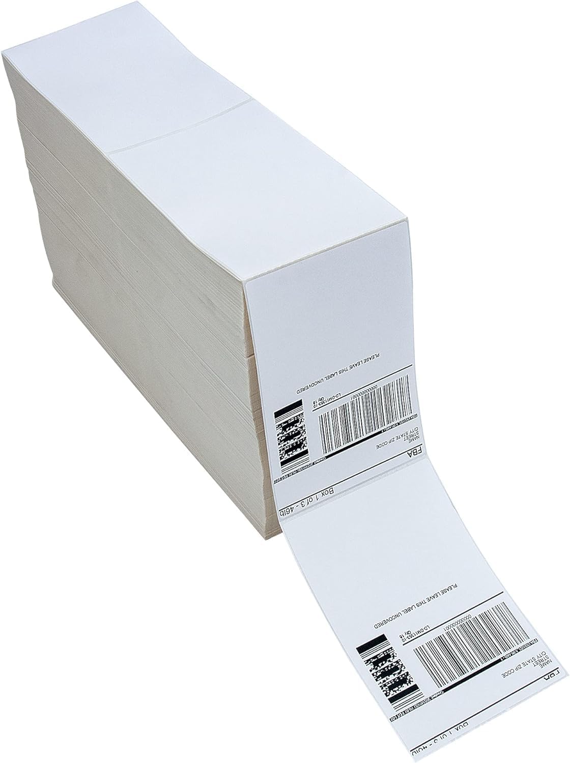L LIKED 270000 Fanfold 4" x 6" Direct Thermal Labels With Perforated Line for Thermal Printers - Compatible With Zebra & Rollo Printer