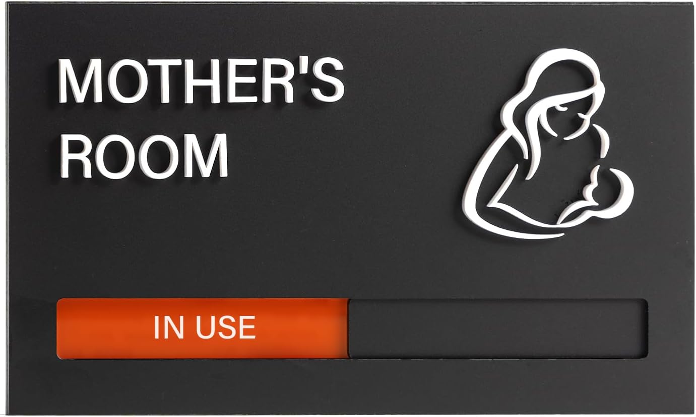 In Use Available Privacy Sign, 9'' x 5'' Magnetic Slider Door Indicator Signs for Mother's Room Conference's Room Wellness Room, Privacy Decor for Office Hospital