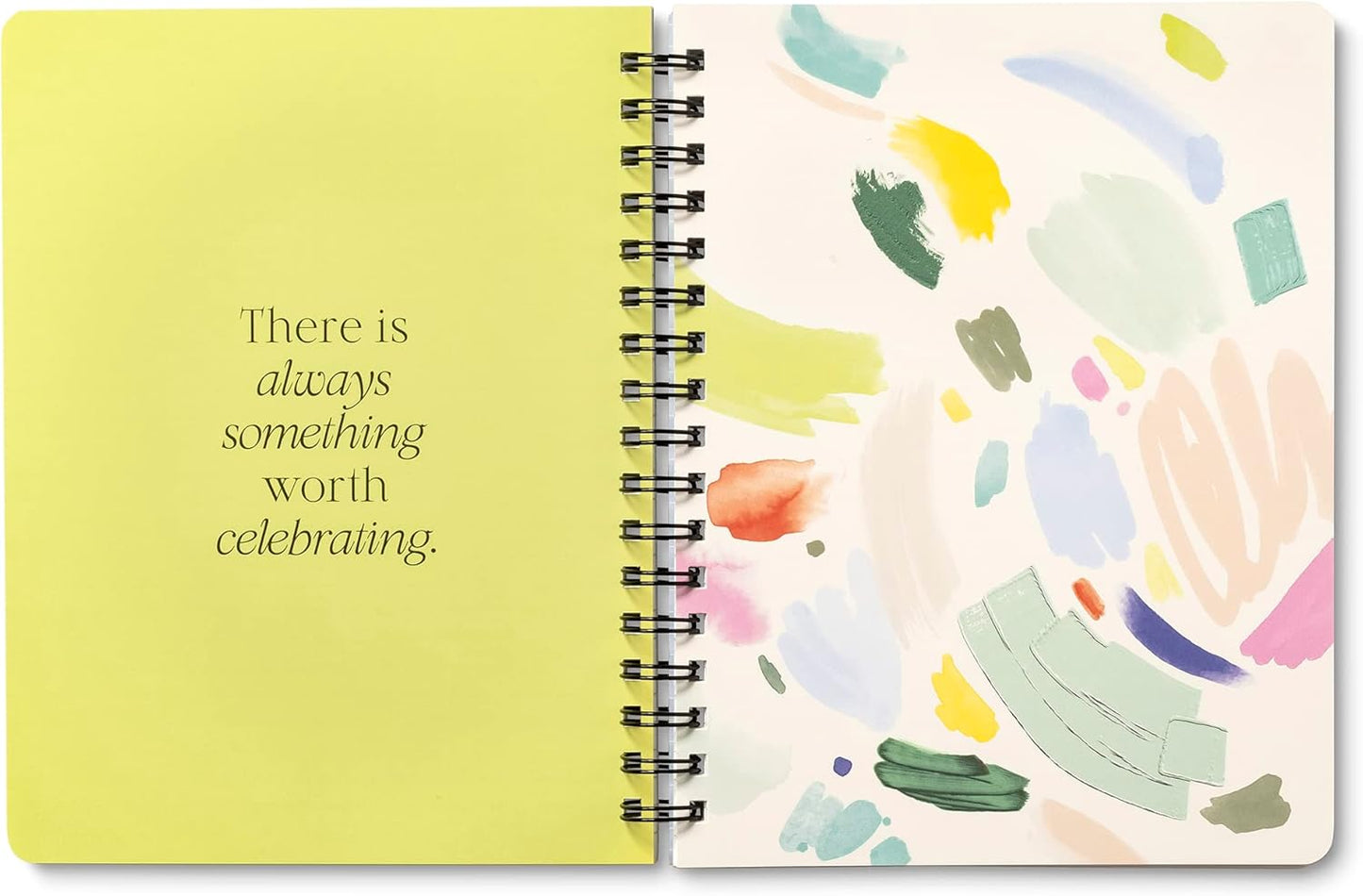 Compendium Spiral Notebook - Something Good Is Going to Happen Today. — A Designer Spiral Notebook with 192 Lined Pages, College Ruled, 7.5”W x 9.25”H