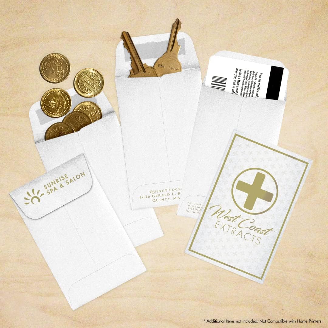 LUXPaper #1 Coin Envelopes | 2 1/4" x 3 1/2" | Crystal Metallic | 80lb. Text | 250 Qty
