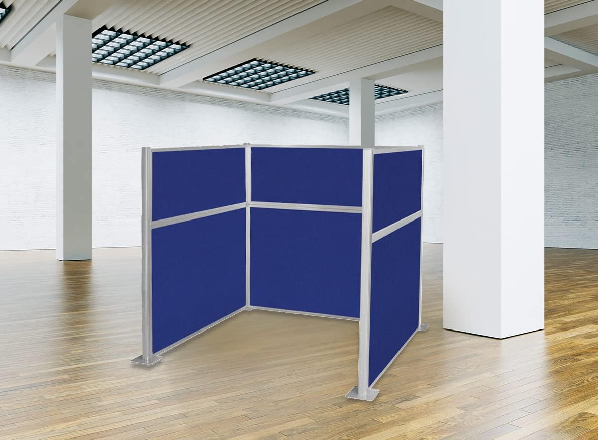 Versare Hush Panel Cubicle Kit | Workstation Partition Walls | Sound Dampening Cubicle Walls | Partitions for Desks