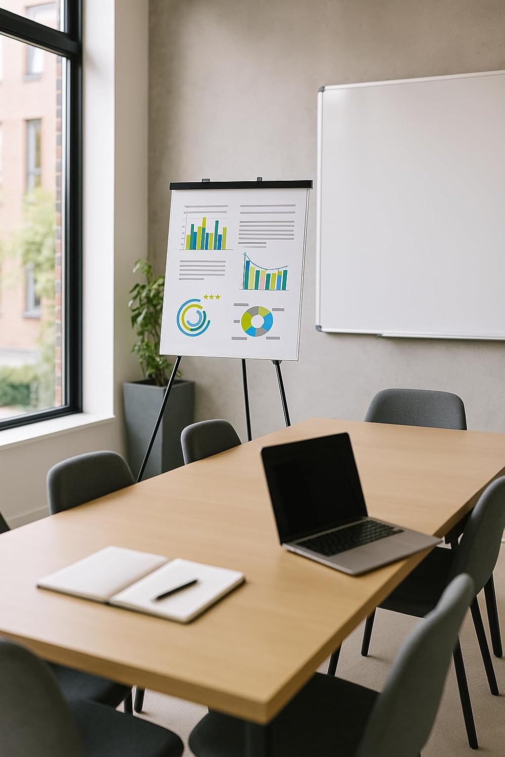 Lightweight Aluminum Flip-Chart Presentation Easel, 70 Inches, Black