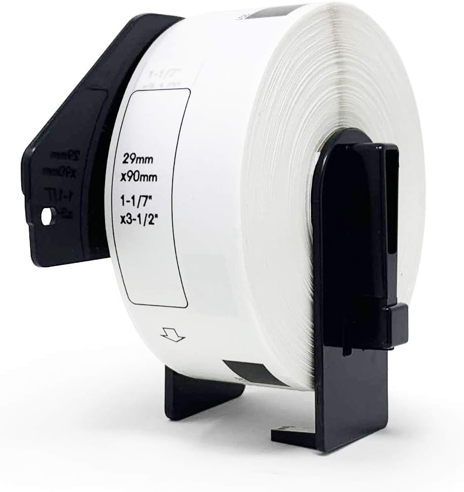 Buhbo Compatible Refill Replacement Label for Brother DK-1201 1-1/7" x 3-1/2" for Address and Barcodes (8 Pack / 400 Labels Per Roll)