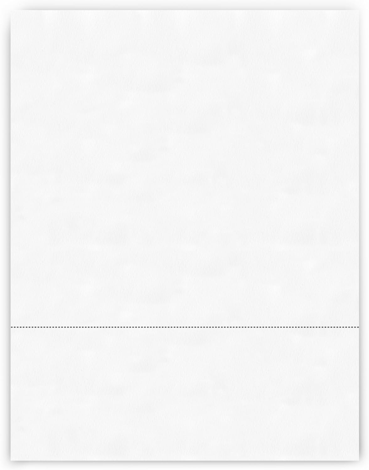 PrintWorks Professional 3 1/4" Horizontal Perforated Paper 8.5” x 11” - Perfect For W-2, 1099, & Statement Use - Made in the USA - 500 Sheets - 20 lb - Printer Compatible - White (04115)