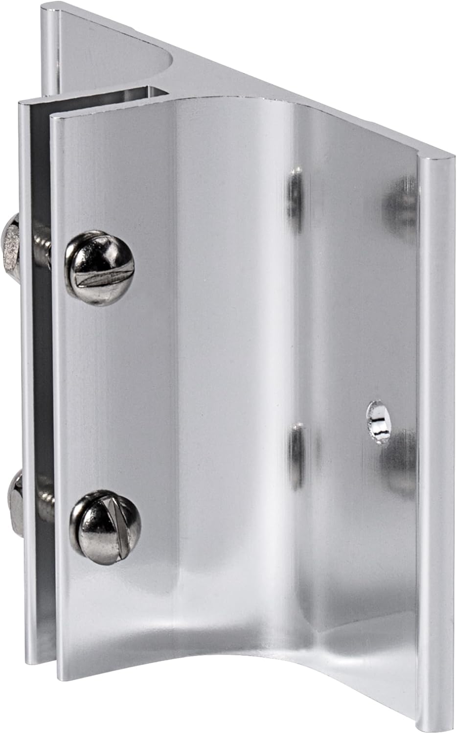 Aluminum Corridor Sign Holder, 10 Pack Direct Sign Mount Bracket, Design for Restroom, Conference Room Classic Silver Signs - 3" Length, 1/8" Substrate - Easy to Install