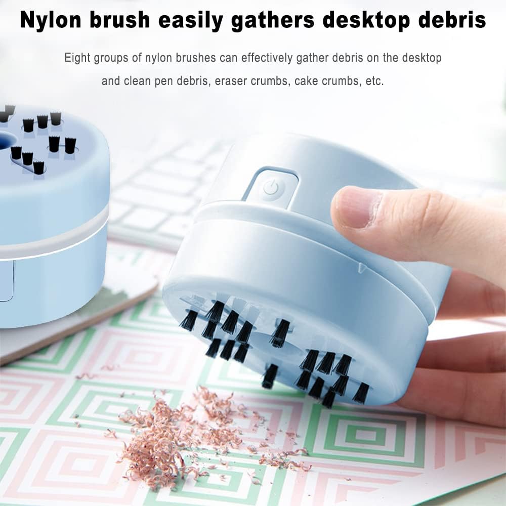 BLOCE Diamond Tools, Desk Accessories Vacuum Cleaner Mini, Hand-Held Vacuum Cleaner (Blue)