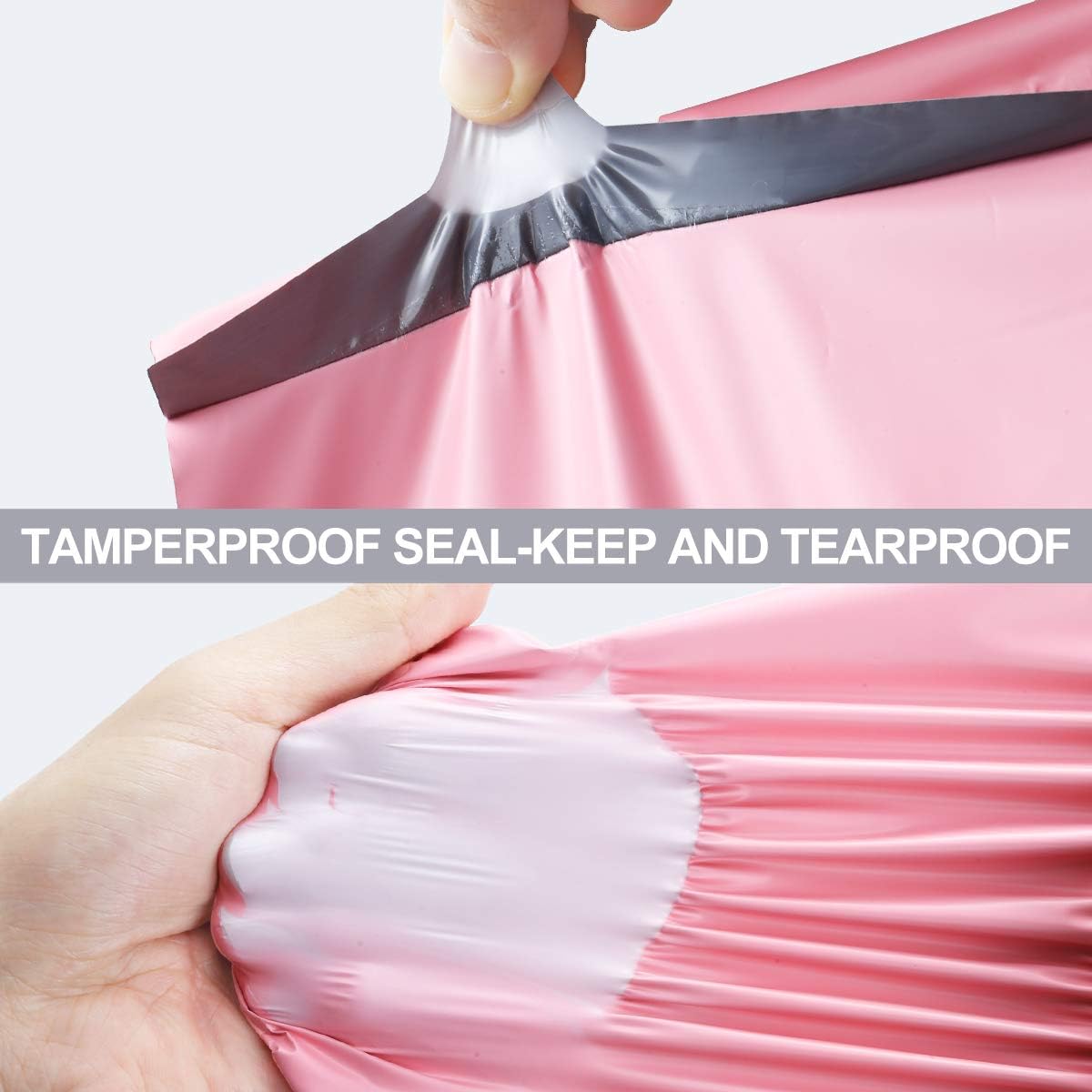 UCGOU Poly Mailers 24x24 Inch Light Pink 100 Pack Extra Large Shipping Bags Strong Thick Mailing Envelopes Self Seal Adhesive Waterproof and Tear Proof Boutique Postal for Clothing Quilt and More