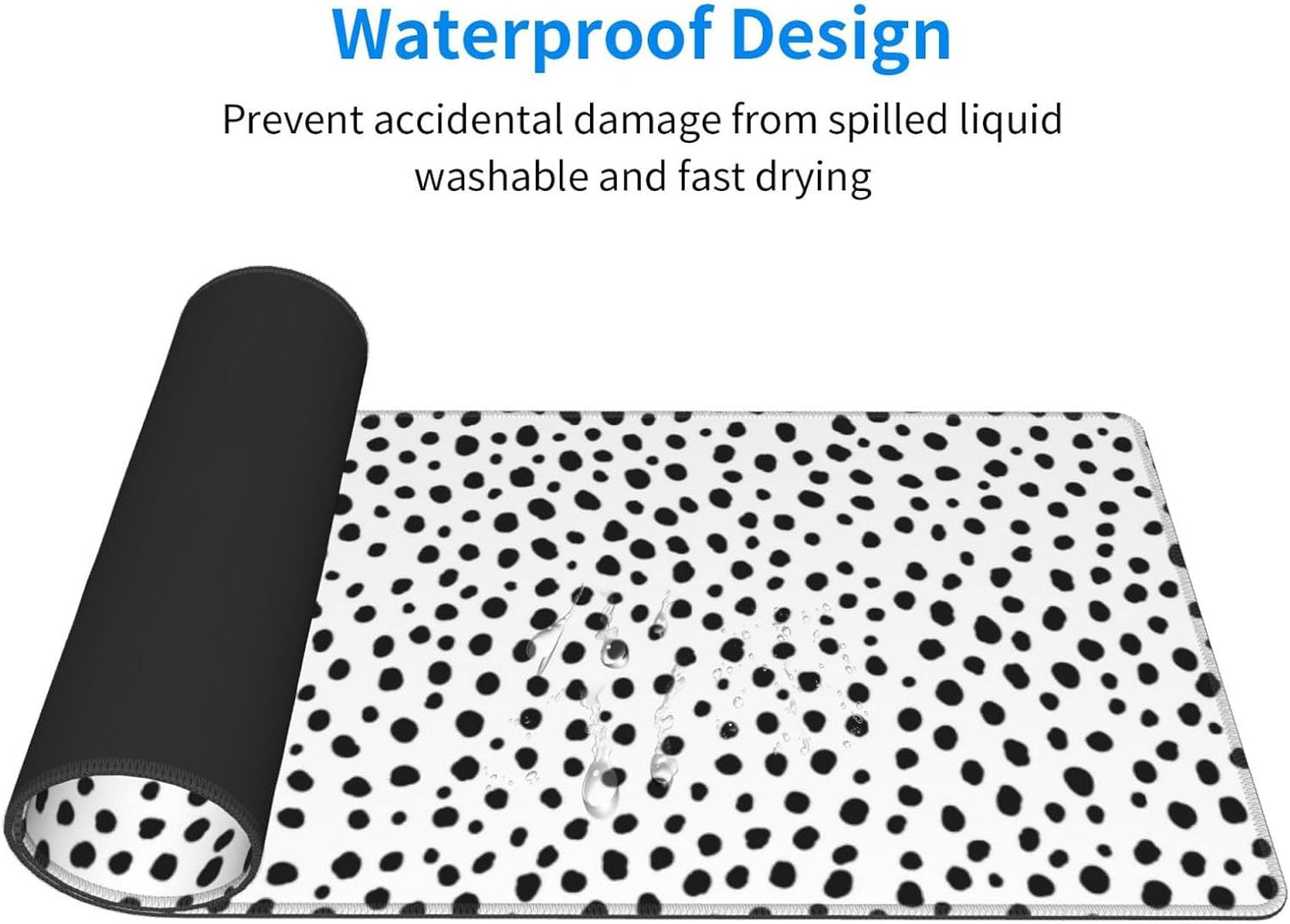 Extended Gaming Mouse Pad, Large Gaming Mouse Waterproof with Stitched Edges, Non-Slip Desktop Pad for Home and Office, Level Up Your 31.5x11.8 Inch… (Speckle Pattern)