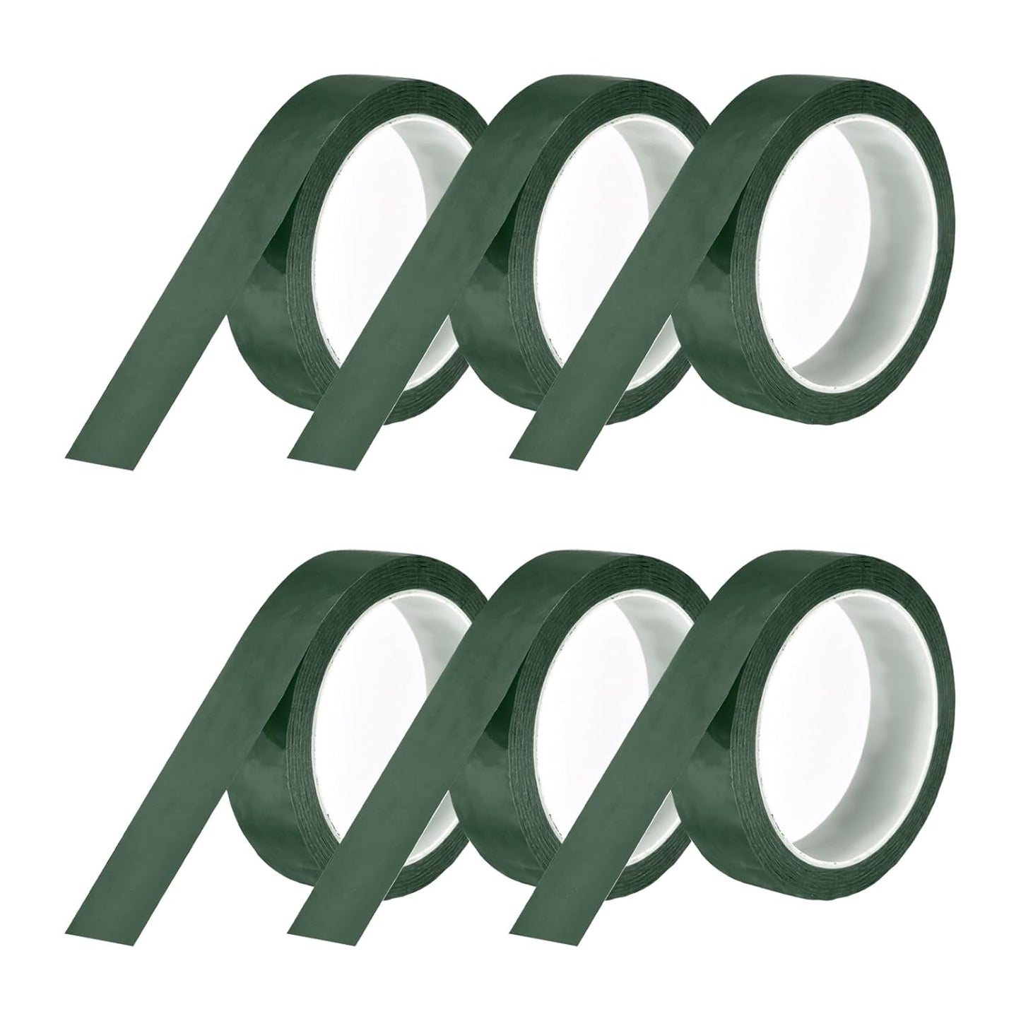 MECCANIXITY 6 Rolls Whiteboard Tape Graphic Chart Tape 25mm 54.7 Yard Art Tape Thin Self-Adhesive Pinstripe Tape Masking Tape for Gift Wrapping Craft Supplies, Green