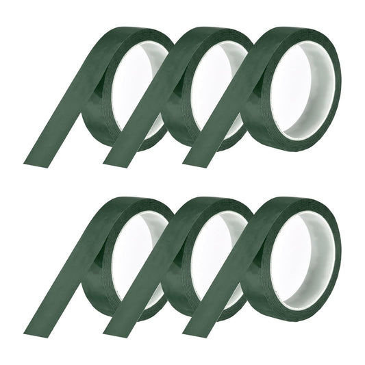 MECCANIXITY 6 Rolls Whiteboard Tape Graphic Chart Tape 25mm 54.7 Yard Art Tape Thin Self-Adhesive Pinstripe Tape Masking Tape for Gift Wrapping Craft Supplies, Green