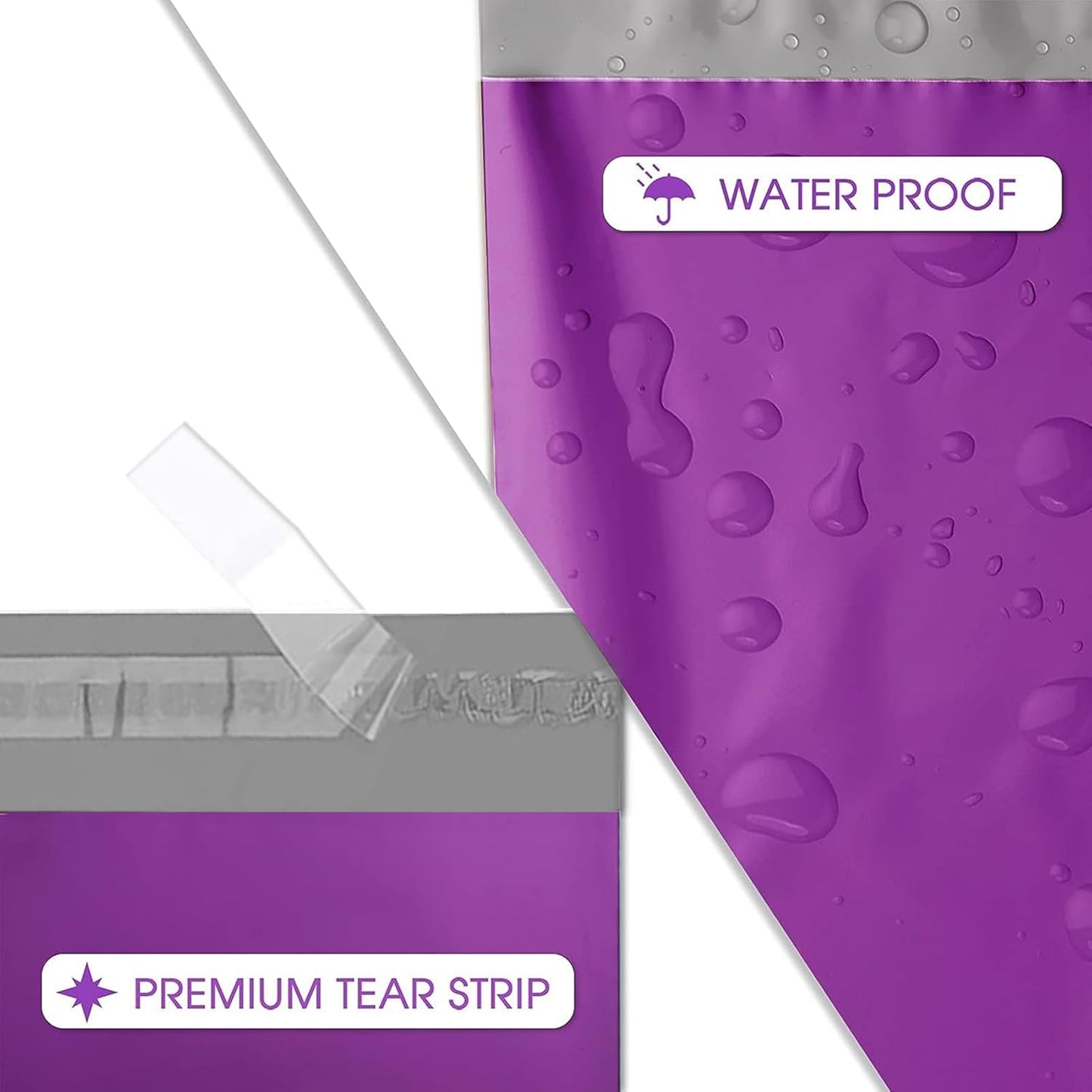 Metronic Purple Poly Mailers 14.5x19 Large Poly Mailers 100 Pack Self-Seal Shipping Bags, Packaging Bags, Shipping Envelopes, Packaging for Small Business, Boutique, Clothing