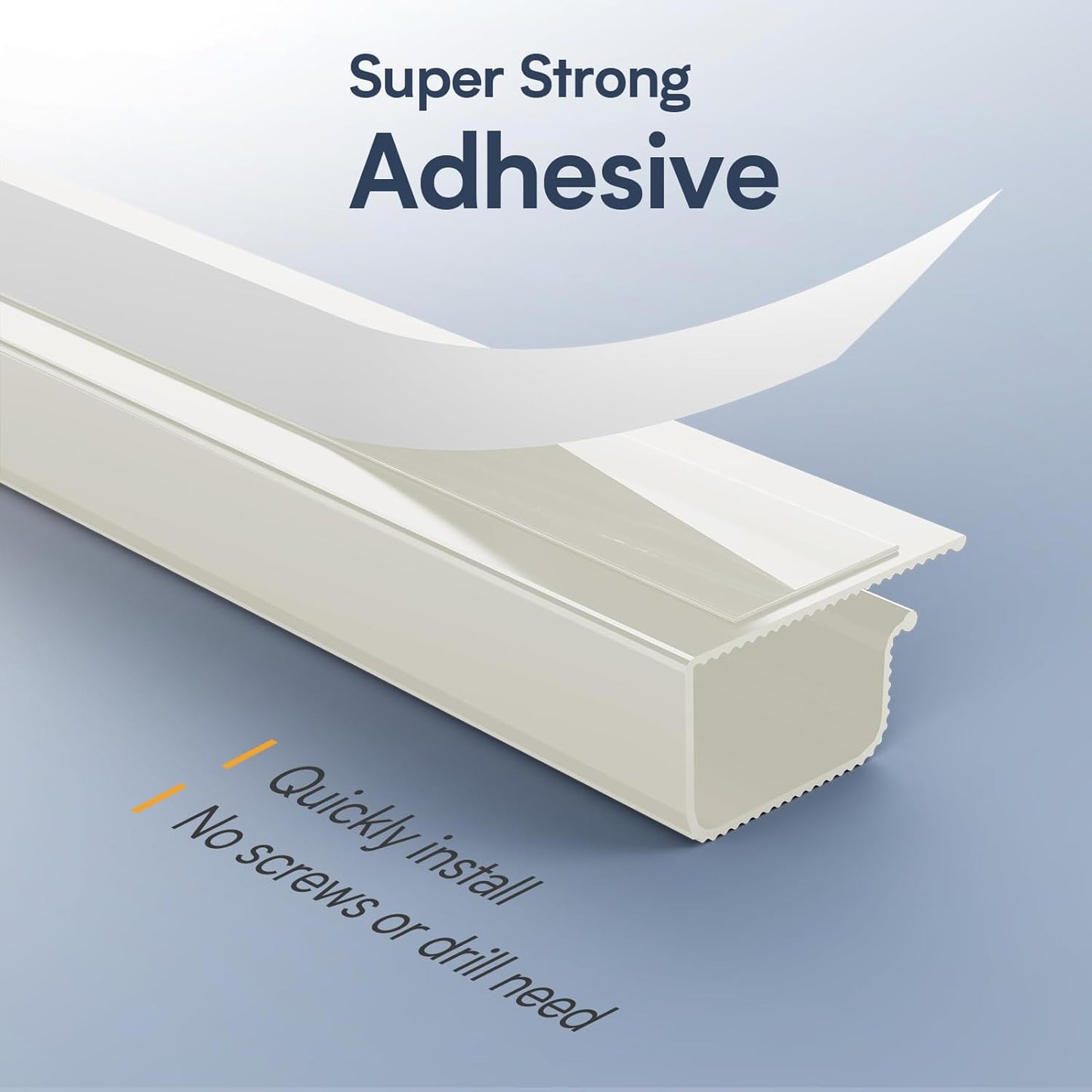 Delamu 62.8in Under Desk Cable Management, Safe Tidy Cable Management Under Desks for Home Office, 4 Pack Cord Organizer for Desk, Wire Organizer Kit, Beige