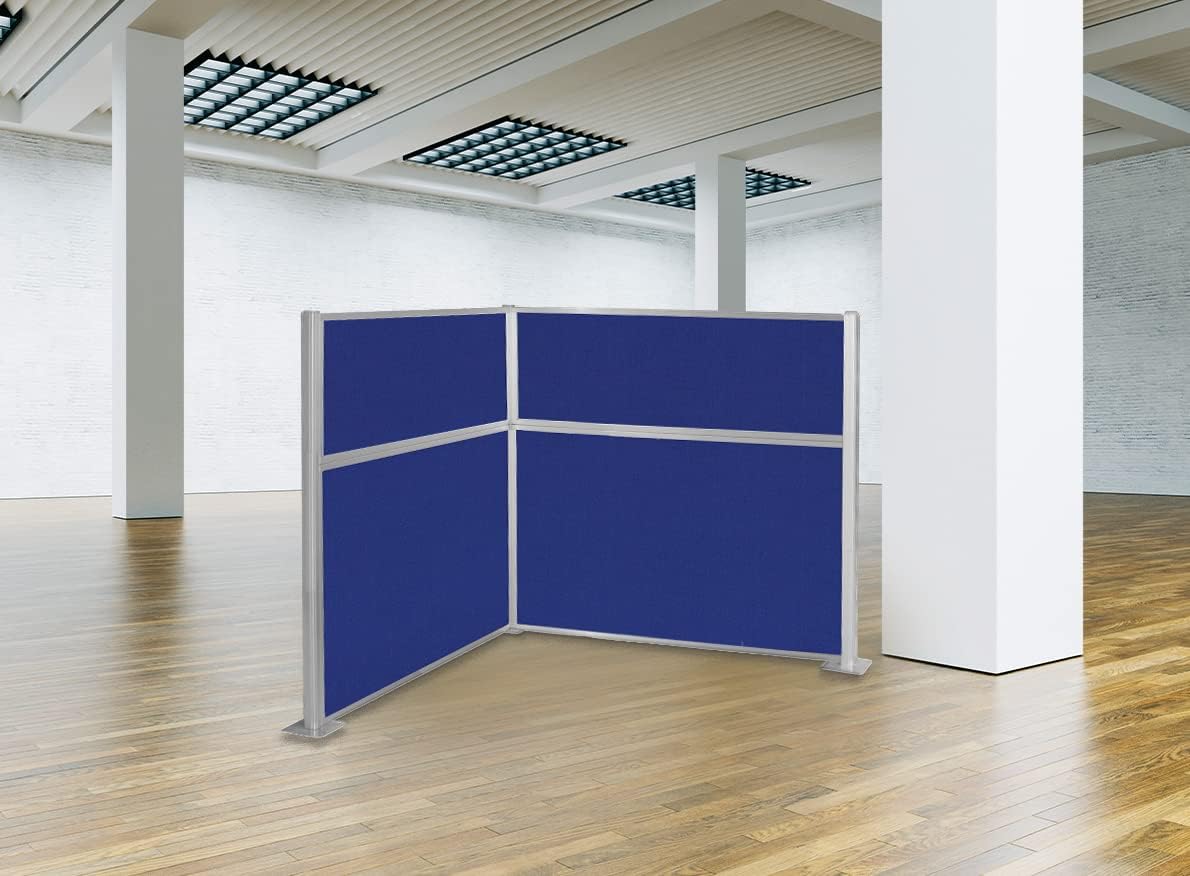 Versare Hush Panel Cubicle Kit | Workstation Partition Walls | Sound Dampening Cubicle Walls | Partitions for Desks