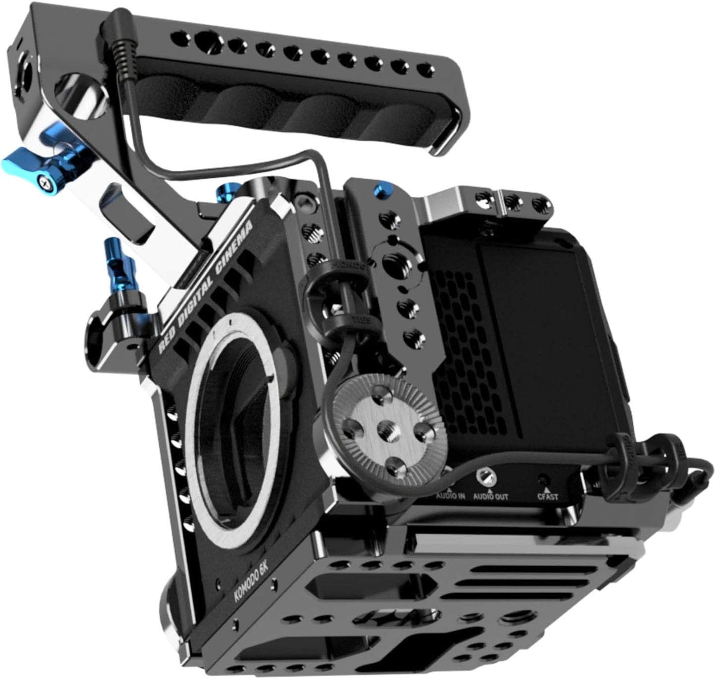 KONDOR BLUE x Armando Ferreira | MondoTies Cable Management Clips for Cameras | Cable Organization, 1/4"-20 Mounted, Holds 2-3 cables, & Supports up to 20lbs of force (5-Pack) | Black