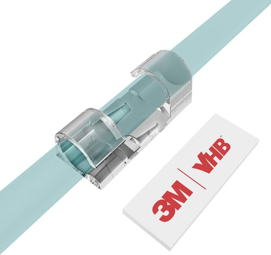 Cable Clips with Strong Self-Adhesive, XIAOXI Cable Management TV PC Wire Holder Sticky Tidy and Organizer Cord and Wires - 40 Pcs (Clear)