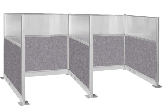 Versare Pre-Configured Hush Panel Electric Cubicle | Workstation Divider Walls | Cubicle Privacy Panels | Office Partition Walls
