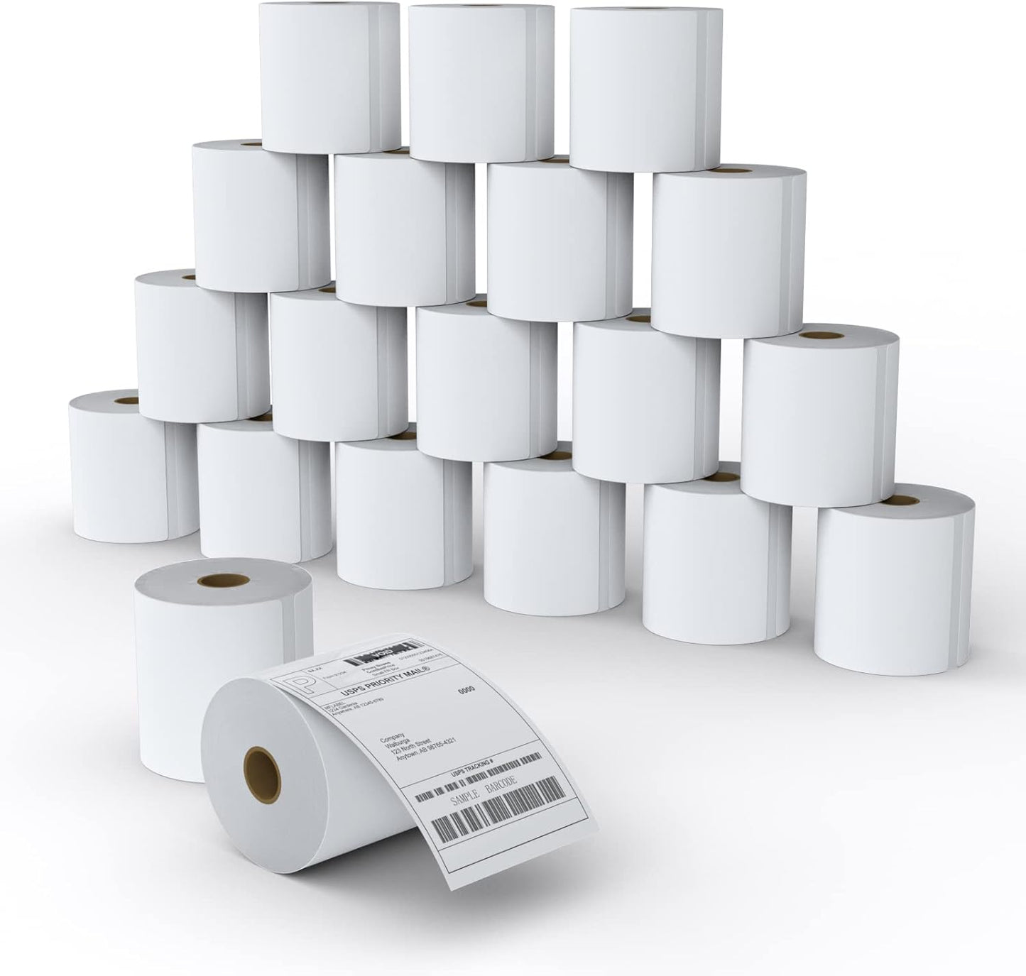 MFLABEL® 20 Rolls of 450 Labels 4x6 Direct Thermal Mailing Shipping Labels for Zebra 2844 ZP-450 ZP-500 ZP-505
