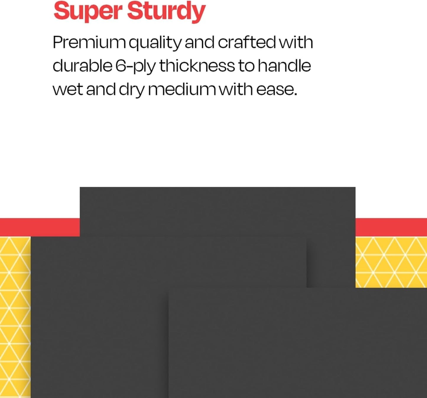 School Smart Railroad Poster Board Paper, 22 x 28 Inches, 6-Ply, Black, Pack of 25