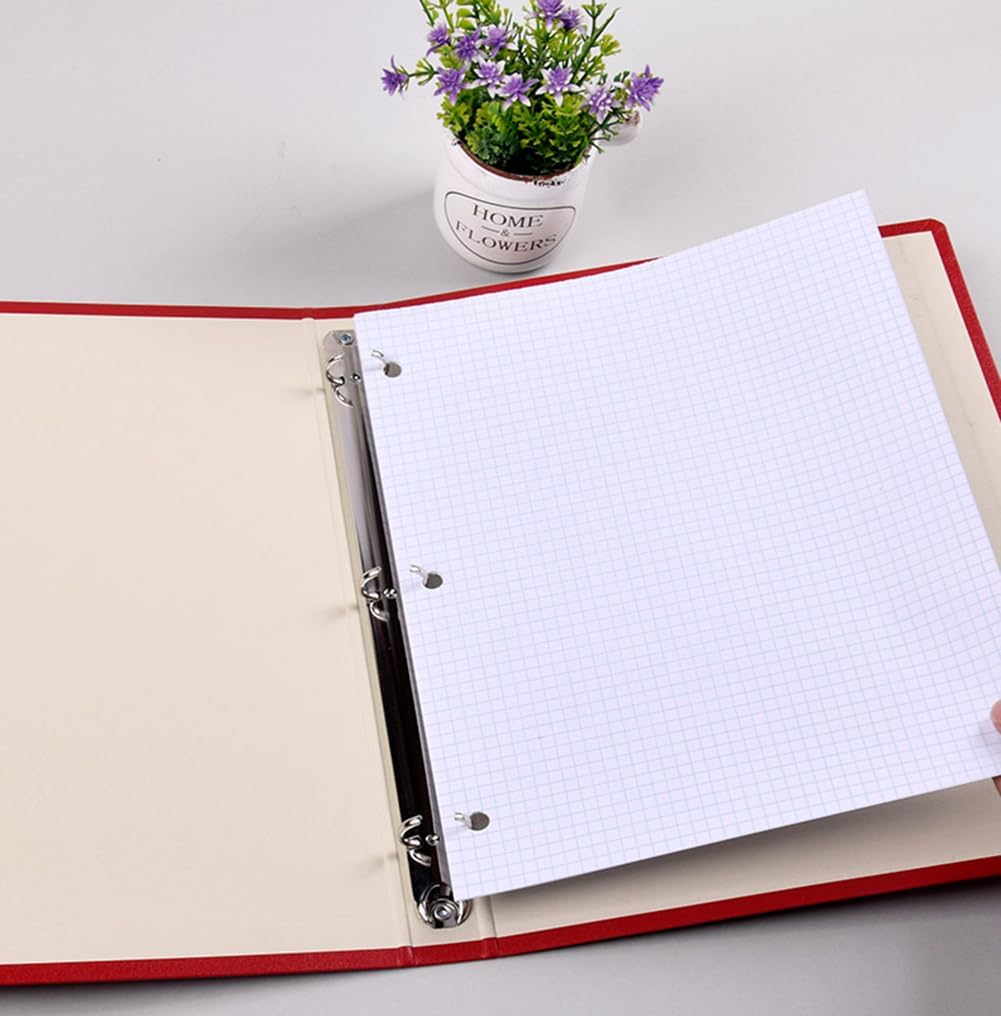 KAISA Graph Paper Filler Paper, 8"x10.5" 4x4 Graph/Quad Rule Filler Paper 3-Hole Punched 1/4inch Grid Paper Loose-Leaf Paper for 3-Ring Binders,150sheet/pack, 3pack F15001Q