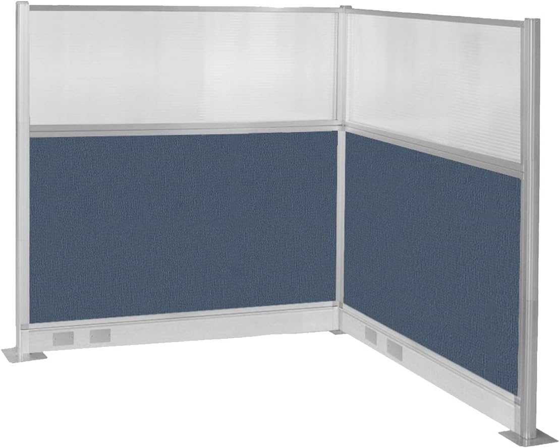 Versare Pre-Configured Hush Panel Electric Cubicle | Workstation Divider Walls | Cubicle Privacy Panels | Office Partition Walls