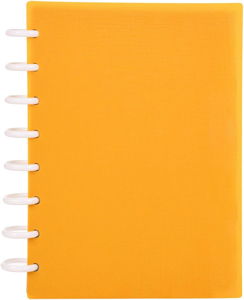 Talia Discbound Notebooks, Planner, Customizable, (BBQ Mustard, Junior (5.5in x 8.5in))