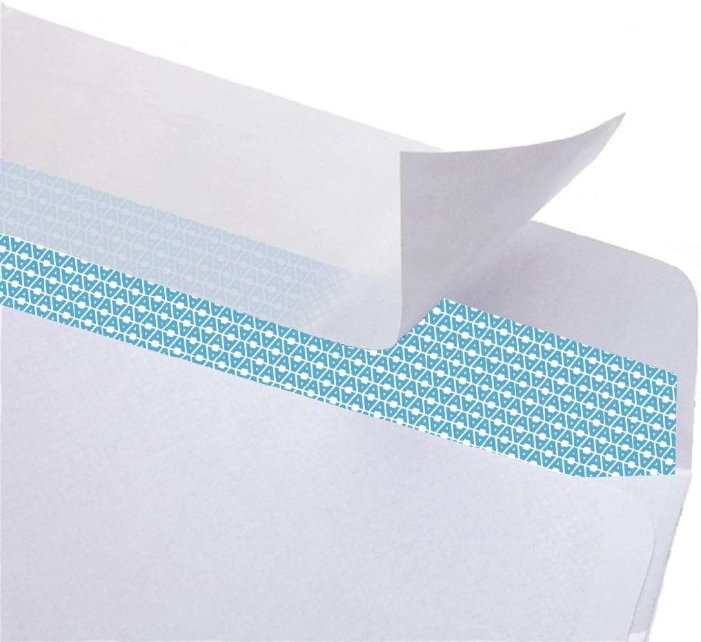 Aimoh #8 Double Window Self Seal Security Envelopes - for Business Checks, QuickBooks & Quicken Checks, Size 3 5/8 x 8 11/16 Inches - Checks Fit Perfectly - Not for Invoices - (30180-CS)