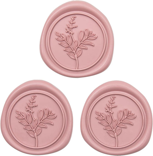 60 Pcs Dusty Rose Wax Seal Stickers, Wedding Invitation Accessories Envelope Stickers - Self Adhesive Seals, Peferct for Invitation, Gift Box Craft Wrapping, Christmas Cards Decoration