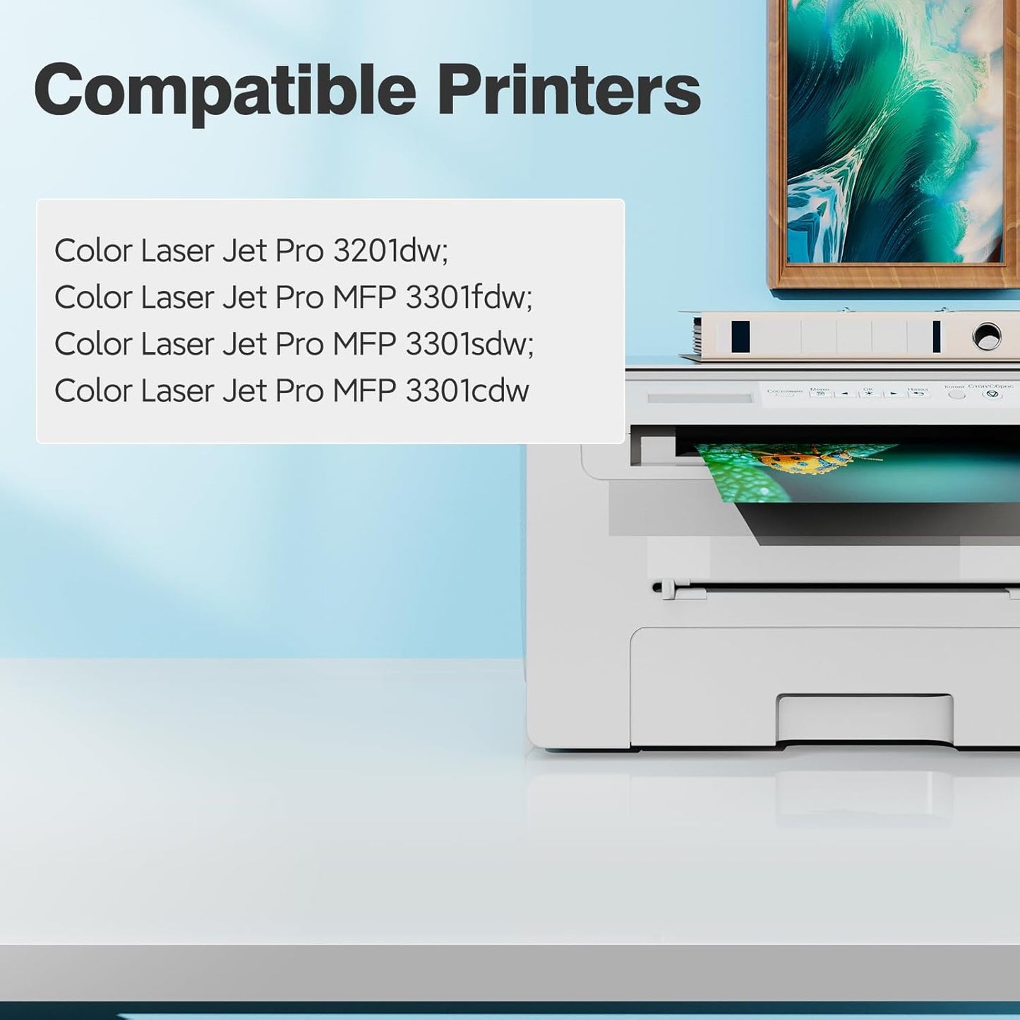 218X Toner Cartridges Laser 3301fdw 3201dw for HP 218X 218A toner Cartridge 4 pack, 3101dw 3301fdw 3301sdw Toner Cartridge, W2180X HP218X 218 Toner for HP Color LaserJet Pro MFP 3301fdw 3201dw 3301cdw