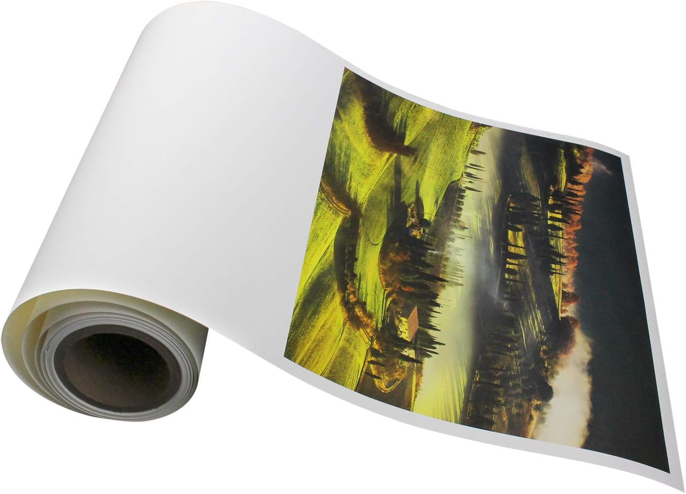 Elegance Velvet 54 in x 40 ft roll is a Premium Matte 310 gsm, Cold Pressed Bright White Museum Grade Fine Art Inkjet Paper, Compatible with Most Dye-Based and Pigment Printers