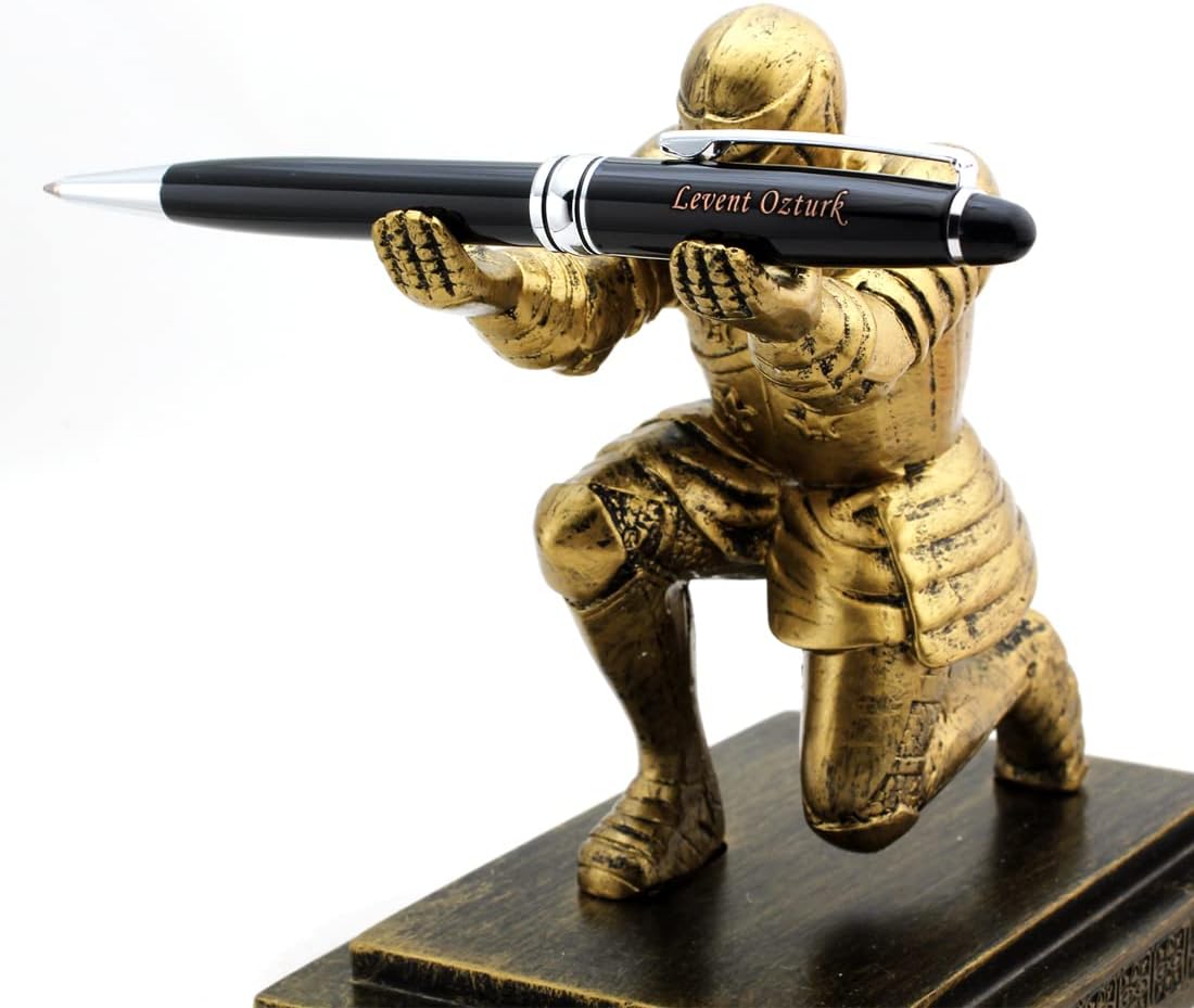 Free Engraving - Personalized Roller Ballpen, Ballpoint pen, Refillable Pens, Retractable Medium Refill Pen Black Ink, Custom Gifts for Men and Women, Classy Gift Box