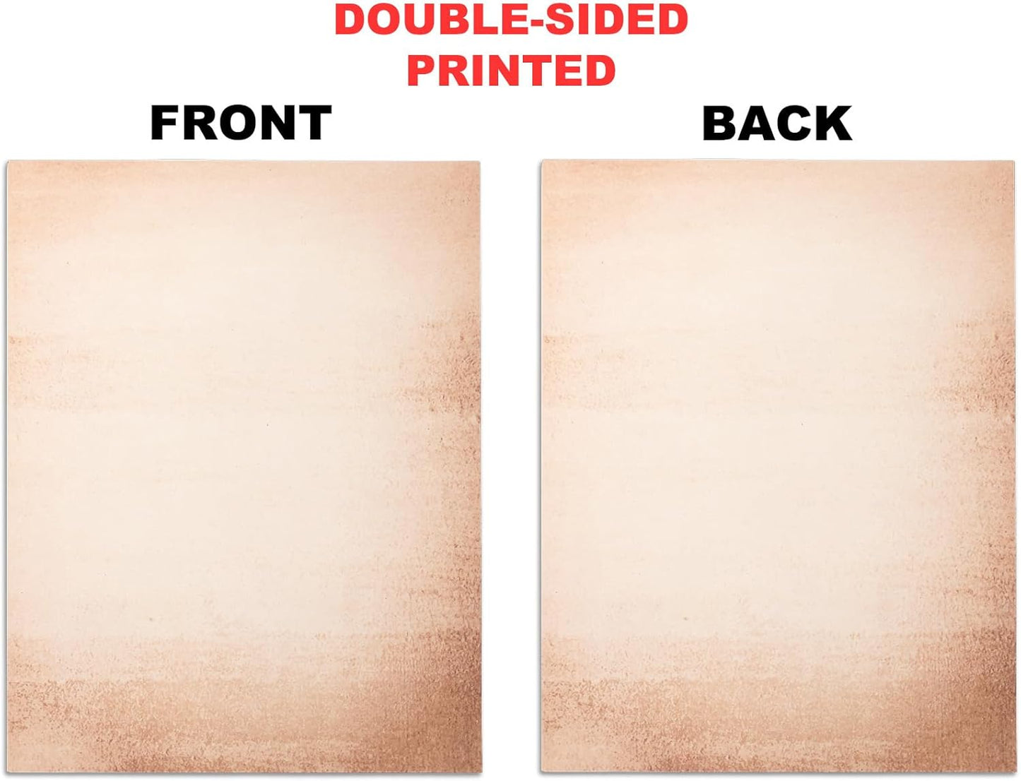 50 Pack Decorative Vintage Paper | Vintage Stationary Paper | Use for Creating Timeless Writing, Drawing, Sketches, Painting Projects | Ink Jet and Laser Printer Friendly | 8.5 x 11 Inches 50 Sheets