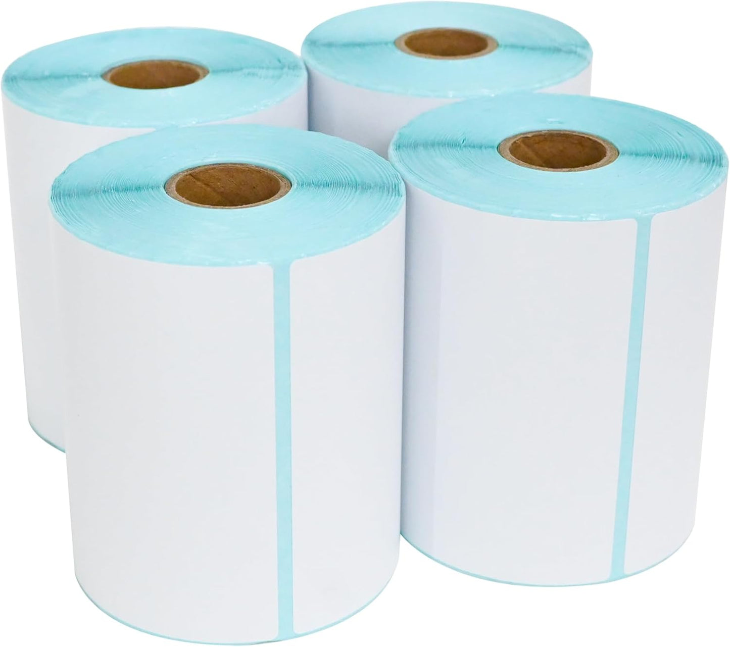 L LIKED 4"x 6" Direct Thermal Labels White Perforated Shipping Labels,250 Labels per Roll,4 Rolls