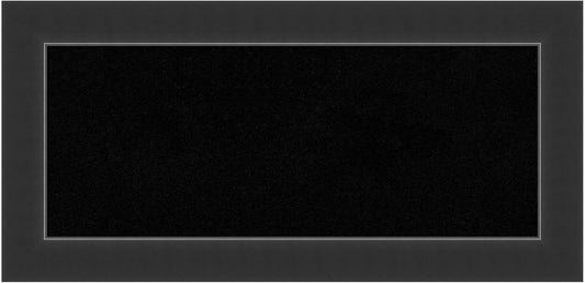 Amanti Art Black Cork Board for Wall, 17x35 Vision Board with Black Wood Frame, Medium Corkboard Office Decor for Home Organization, Modern Corkboard Pinboard to Display Items for Home Organization