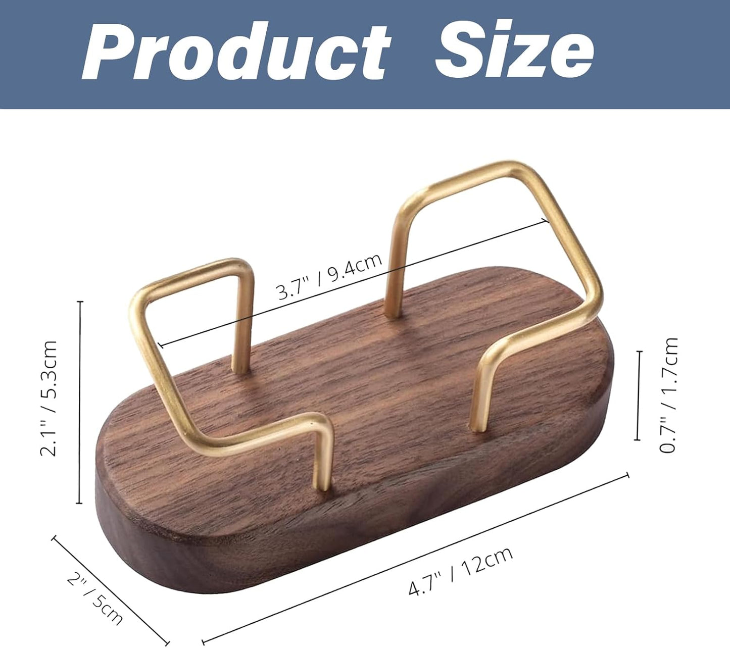 Custom Business Card Holder Desk-Personalized Engraved Wooden Business Card Case Holder, Customized Name Logo Business Card Display Gifts for Men Women (Style2-Black)