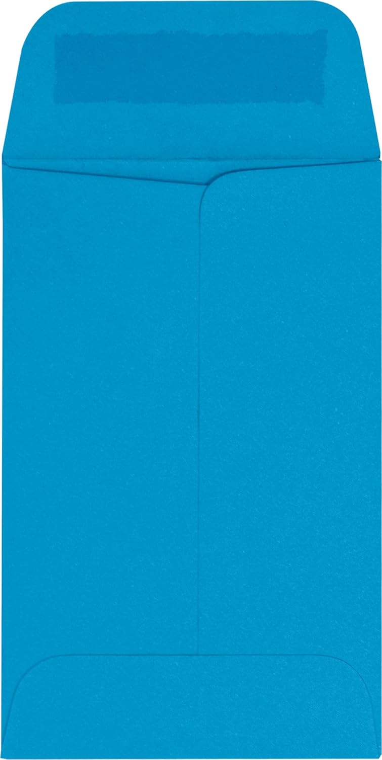 LUXPaper #1 Coin Envelopes | 2 1/4" x 3 1/2" | Pool Blue | 80lb. Text | 500 Qty