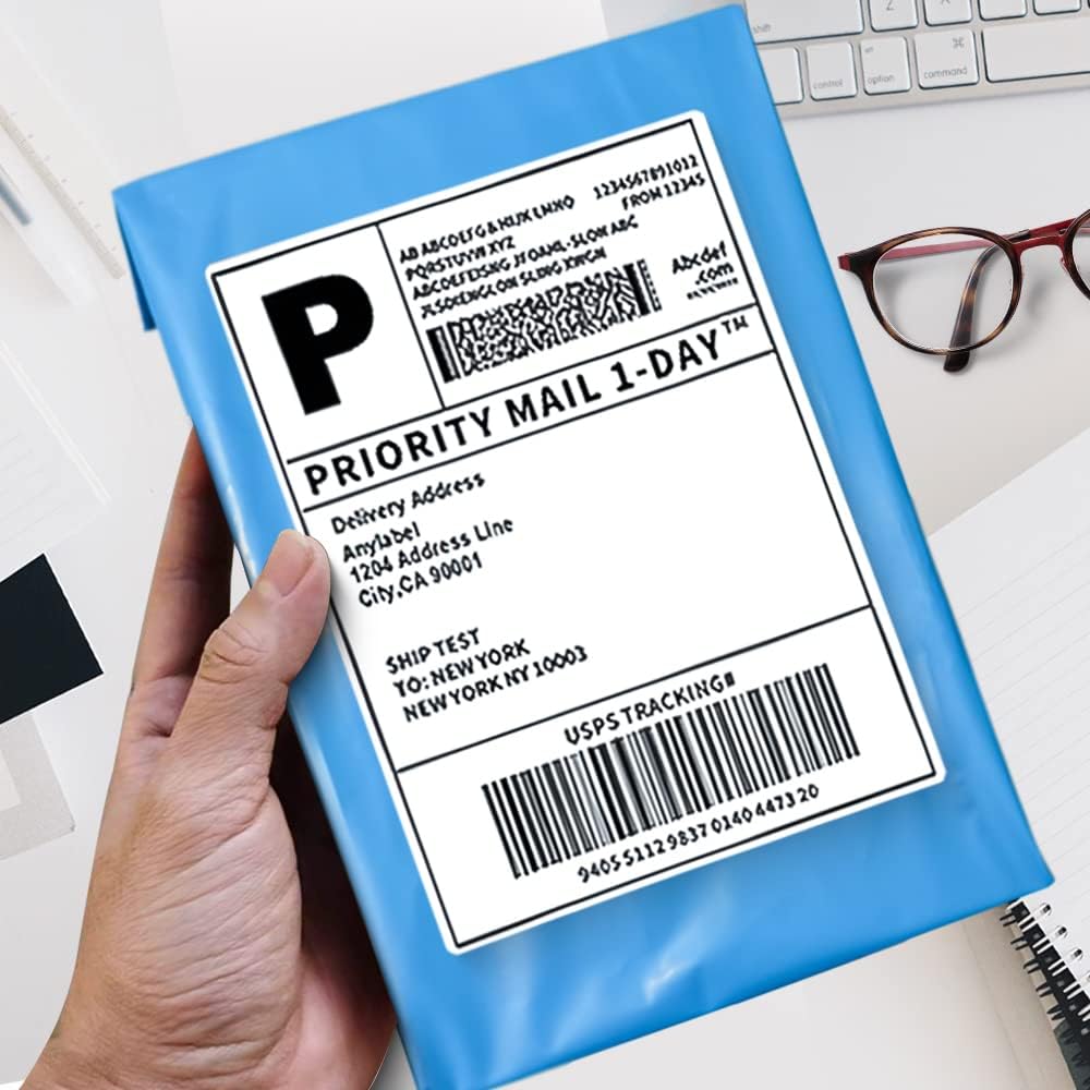 POLYSELLS 1000 pcs 6x9 Inches Blue Poly Mailers Shipping Envelopes, Strong Adhesive Sealing, Waterproof, and Tear-resistant Postal Mailing Bags for Clothing, Books, and Accessories