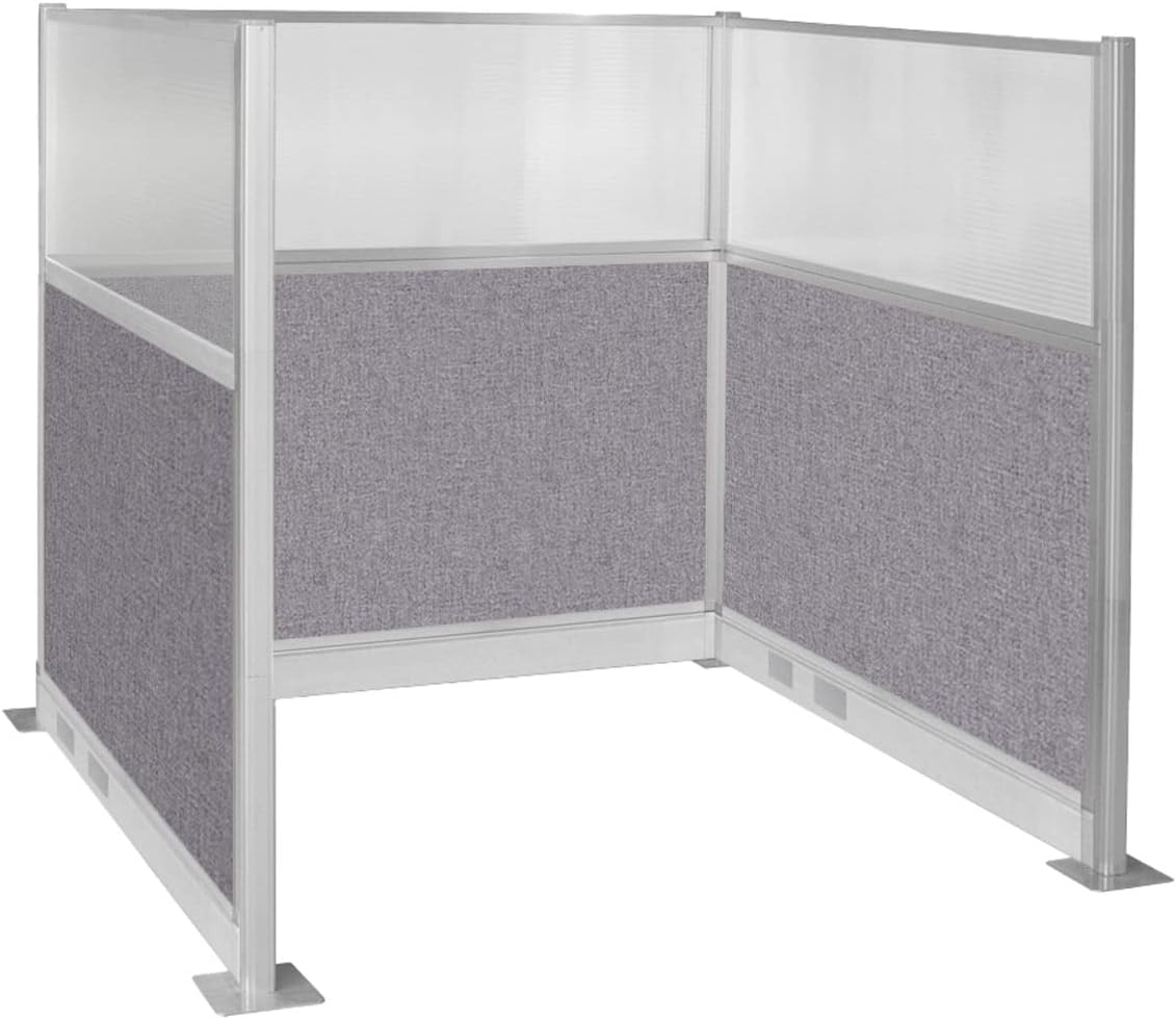 Versare Pre-Configured Hush Panel Electric Cubicle | Workstation Divider Walls | Cubicle Privacy Panels | Office Partition Walls
