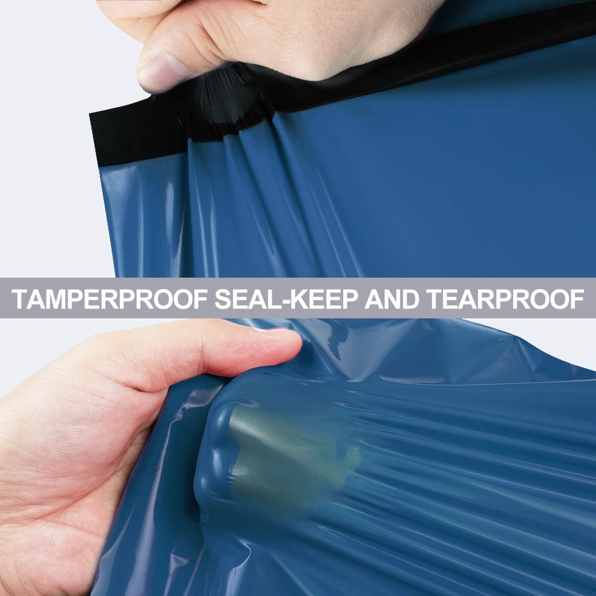 UCGOU Poly Mailers 14.5x19 Inch Navy Blue 200 Pack Large Shipping Bags #7 Strong Thick Mailing Envelopes Self Sealing Adhesive Waterproof and Tear Proof Boutique Packaging Postal for Clothing