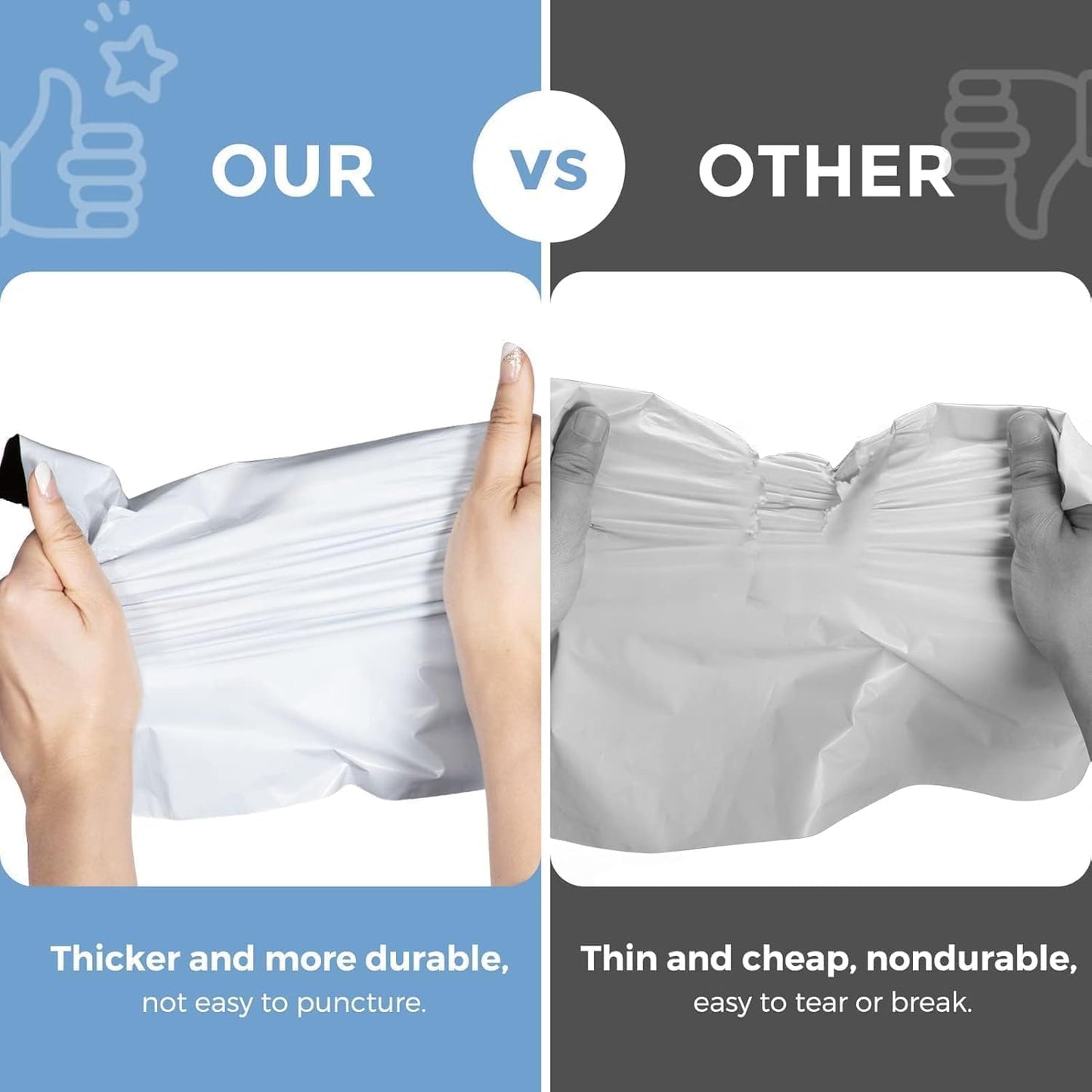 Metronic Poly Mailers 24x24 1200 PC White, Large Shipping Bags for Clothing Packaging Bags Strong Self Seal Adhesive Shipping Envelopes for Small Business Tear-resistant Mailing Bags Mailing Envelopes