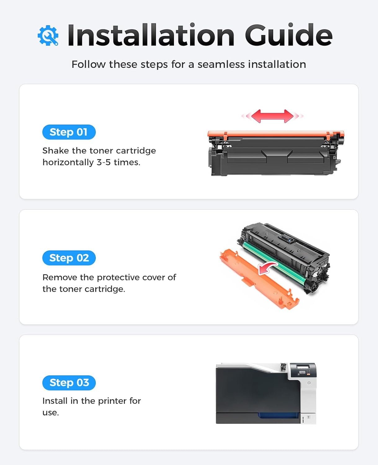 646X 646A Toner Cartridge Set 4-Pack High Yield Replacement for 646X 646A CE264X CF031A CF032A CF033A Compatible with HP Color Laserjet Enterprise CM4540 MFP CM4540f MFP CM4540fskm Printer Ink Copier
