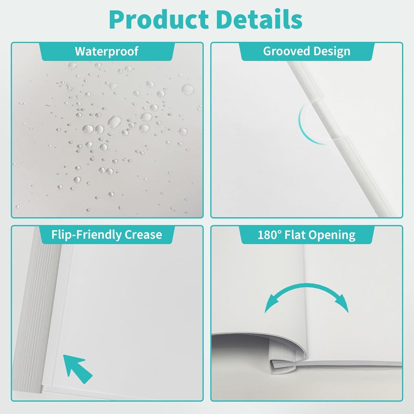 Binditek 40 Pack Clear Report Covers with Sliding Bars, 25 Sheet Capacity, 5mm Sliding Bar File Folder, Letter Size, 5.5 Mil Thick, 5 Assorted Colors, for Students and Coworkers