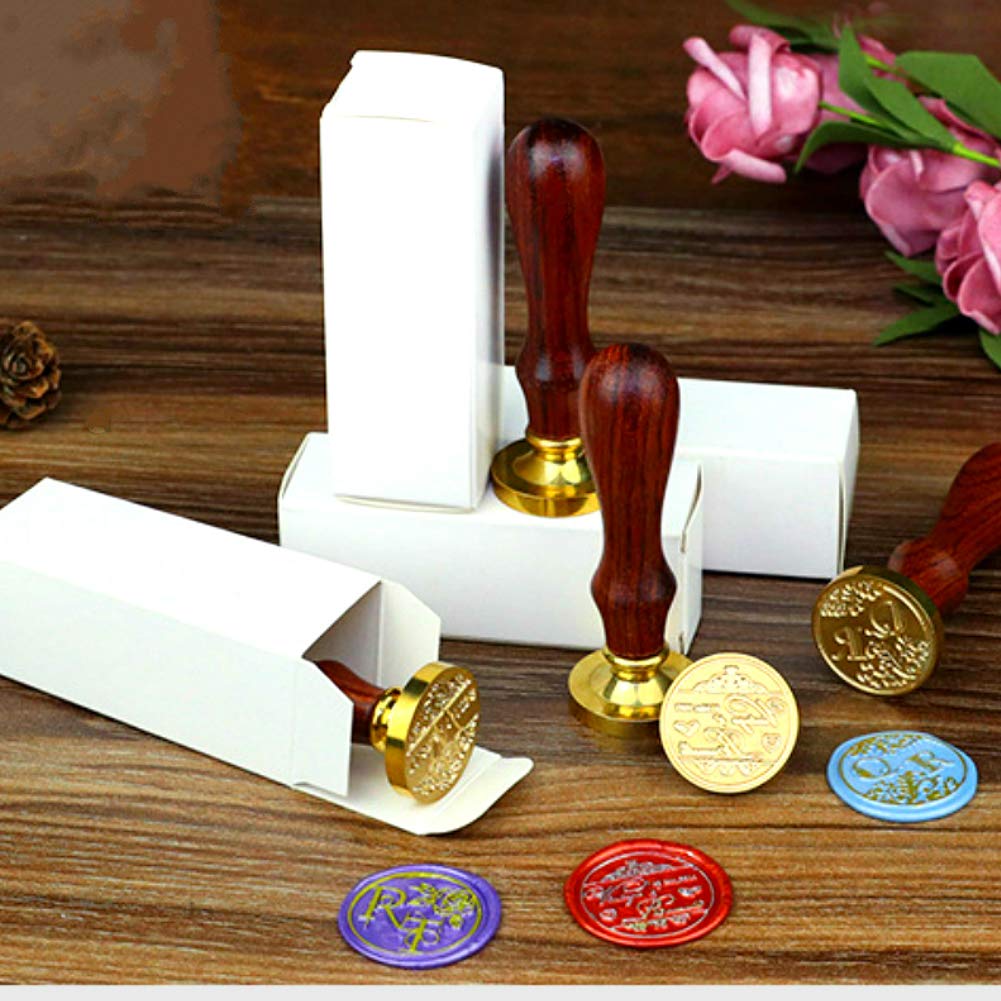 Animal Wax Stamp with Removable Brass Head Wooden Handle - Owl Wax Sealing Stamp for Envelope Sealing