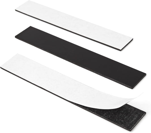 Rammos Magnetic Strips with Adhesive Backing 3 Pack(Each 6 inches x 1 inch) Extra Strong and Heavy Duty Adhesive Magnetic Strips for Tools, Knifes, and Crafts