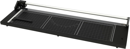 Professional Rotary Trimmer, 36" Cut Length, 0-60° Angle Scale, Photo Paper Cutter with Positioning Ruler & 2 Blades, for Cutting Card Stock, Office Paper with A Thickness of Less Than 1mm