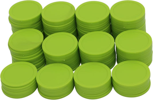 35MM/1.37-inch Box of 120 Counting Coins for Poker Chips and Game Coins (LawnGreen, 35MM/1.37-inch)