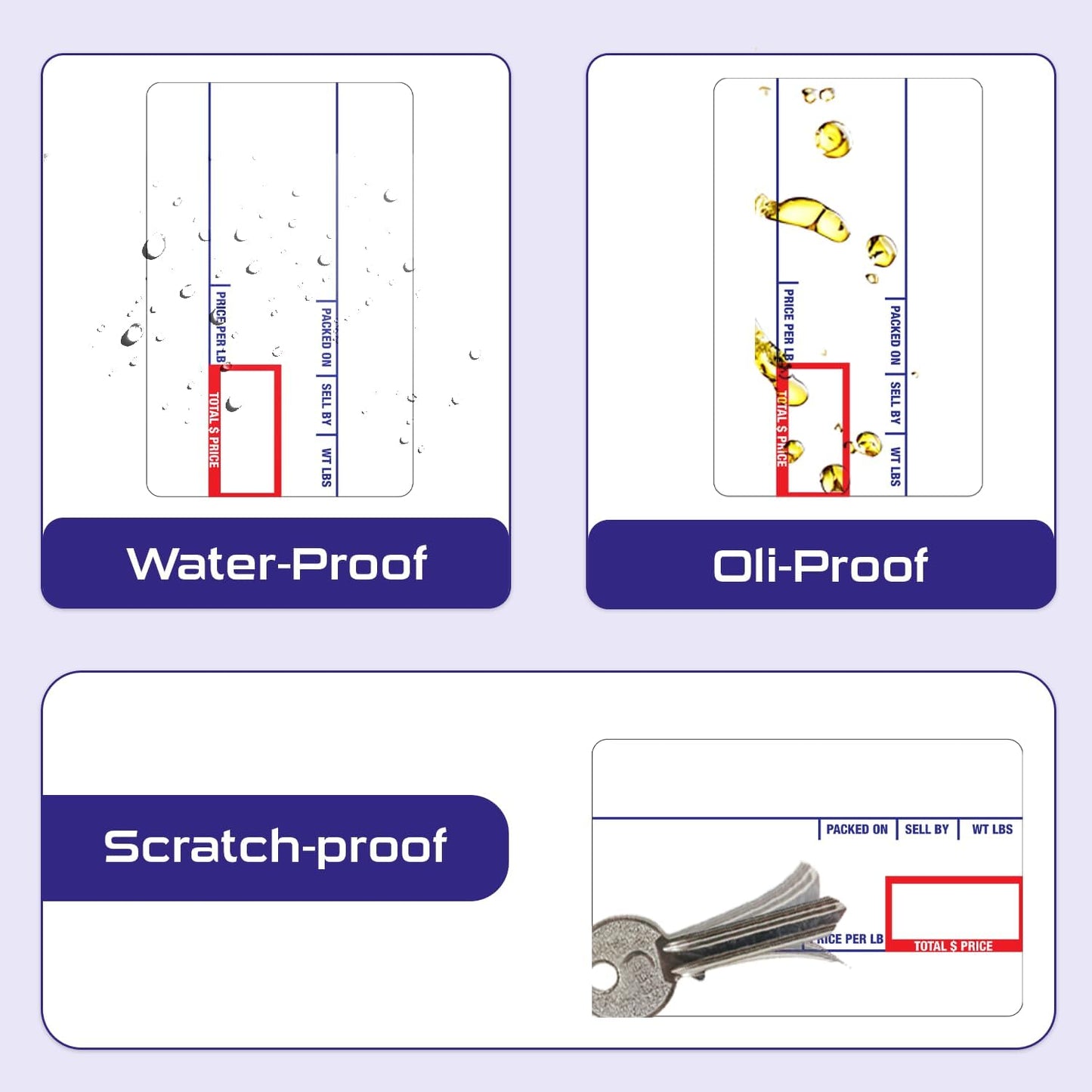 CEPRICO - Customizable CĀS Scale Labels - 48 Rolls of Thermal UPC Printing Scale Labels – Compatible with CĀS LST-8010 | Ideal for Supermarkets, Retailers and Grocery Stores