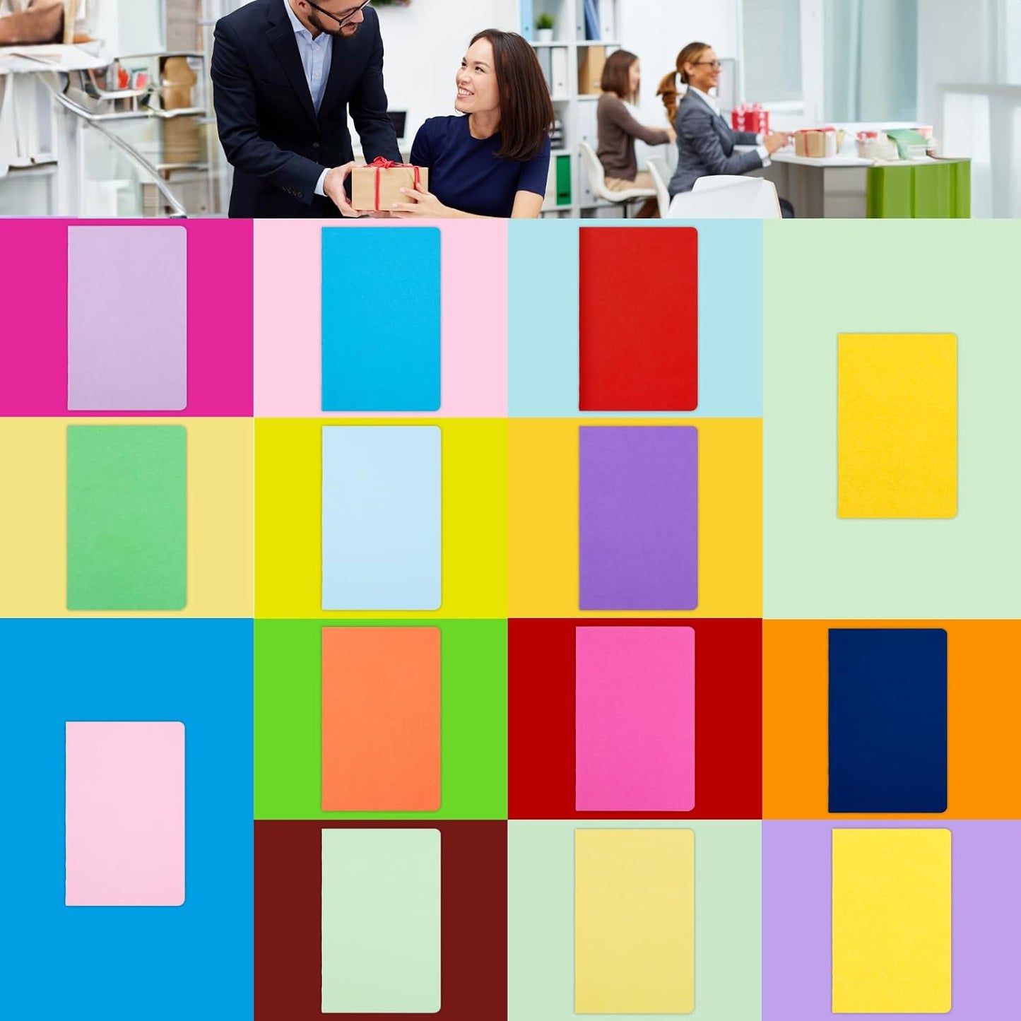 Koogel 56 Pack Mini Notebooks Bulk, Blank Small Pocket Notepads 3.5 x 5.5 Inch Memo Notepad Journals for Traveler Kids Students School Office Supplies