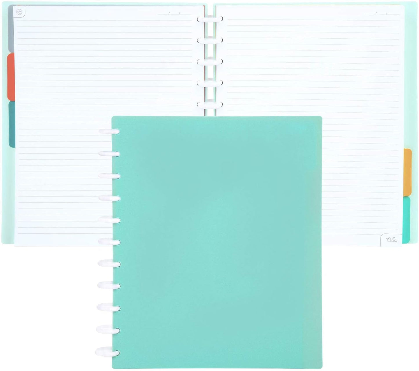 Talia Discbound Notebooks, Planner, Customizable, (Sage Green, Letter (8.5in x 11in))